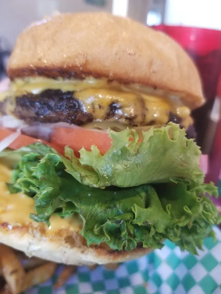 Grumpy Burger and Fries