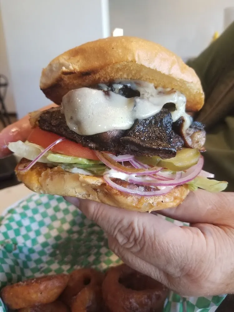 Mushroom Swiss Burger